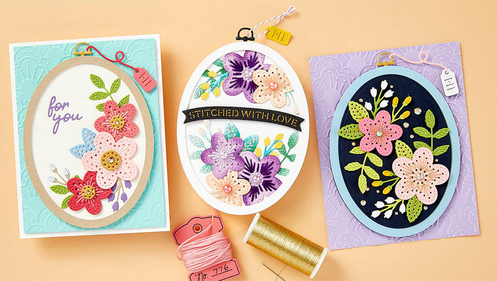 April 2024 Stitching Die of the Month Preview & Tutorials – Stitched Wall Hanging