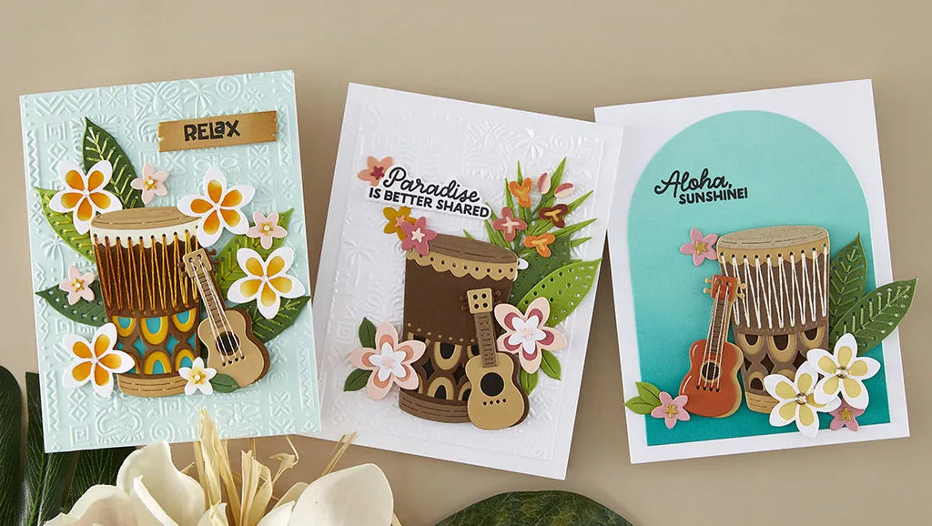 June 2026 Stitching Die of the Month Preview & Tutorials – Luau Beats