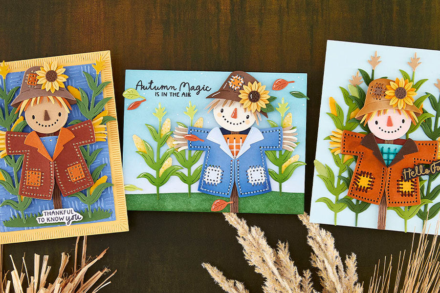 September 2026 Stitching Die of the Month Preview & Tutorials – Scarecrow Harvest