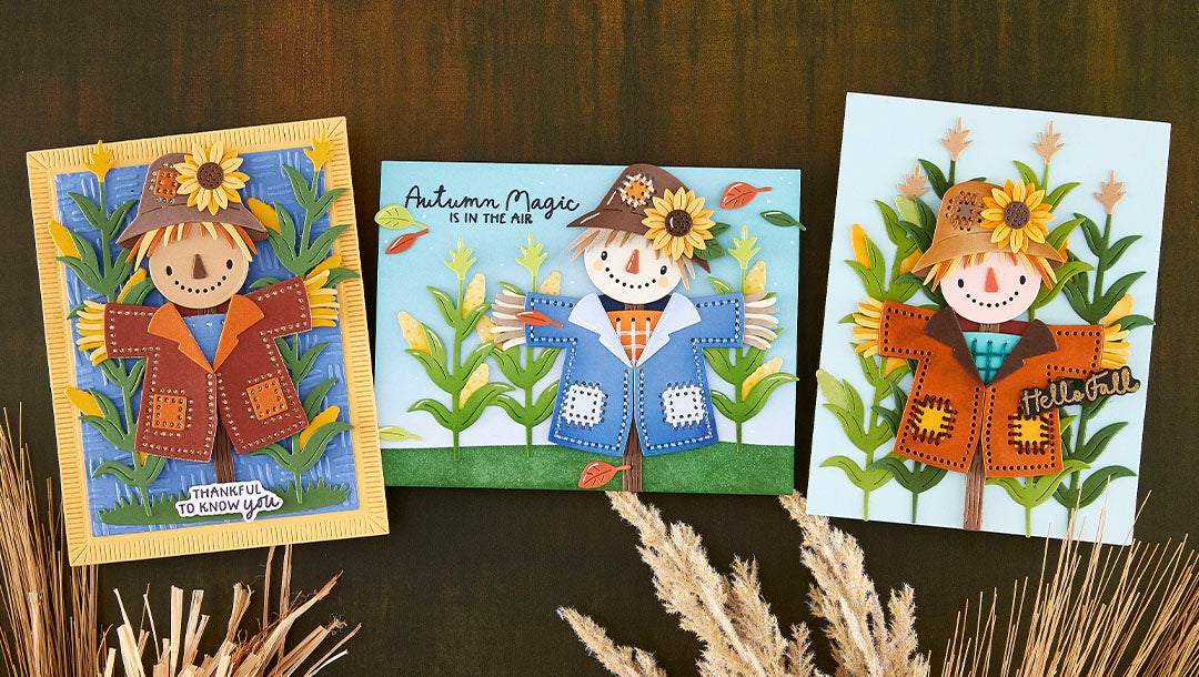 September 2026 Stitching Die of the Month Preview & Tutorials – Scarecrow Harvest