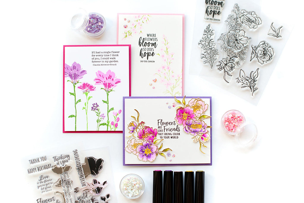 Watercolor Florals Card Set with Lea Lawson