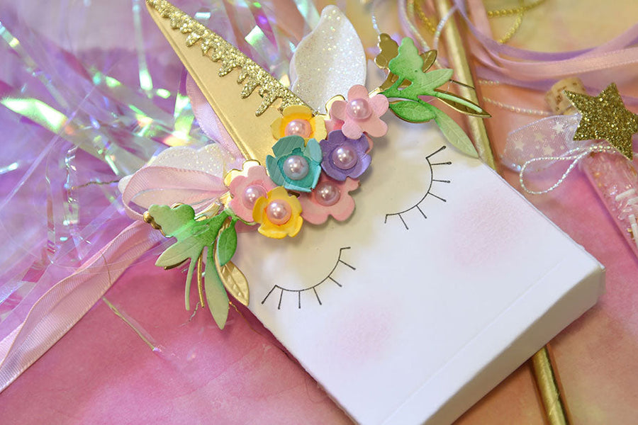 DIY Party Continues with a Unicorn Theme Using Dies and Stamps
