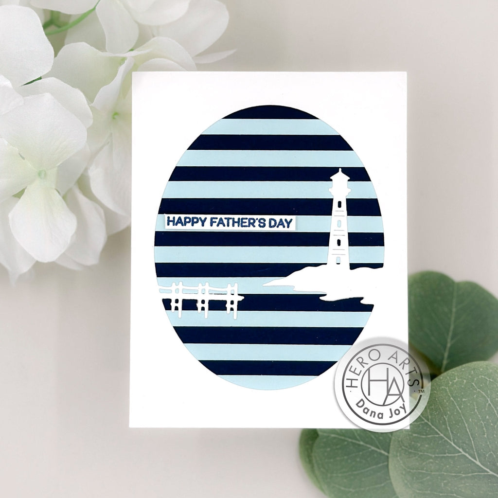 Easy Striped Father's Day Card