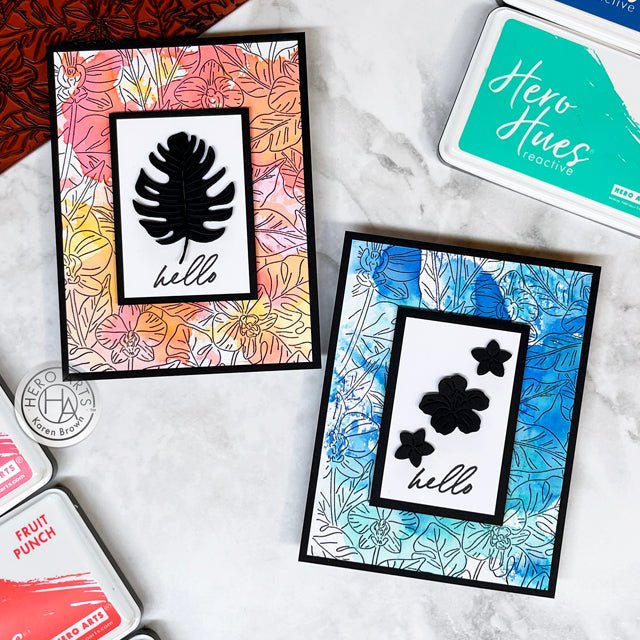 Fabulous Floral Backgrounds | Ink Smooshing + Stamping Tutorial