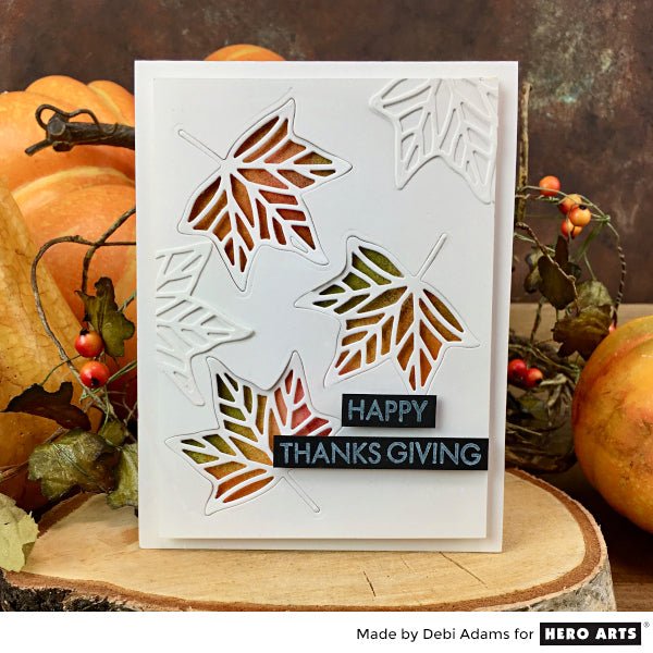 Falling for Die Cut Leaves