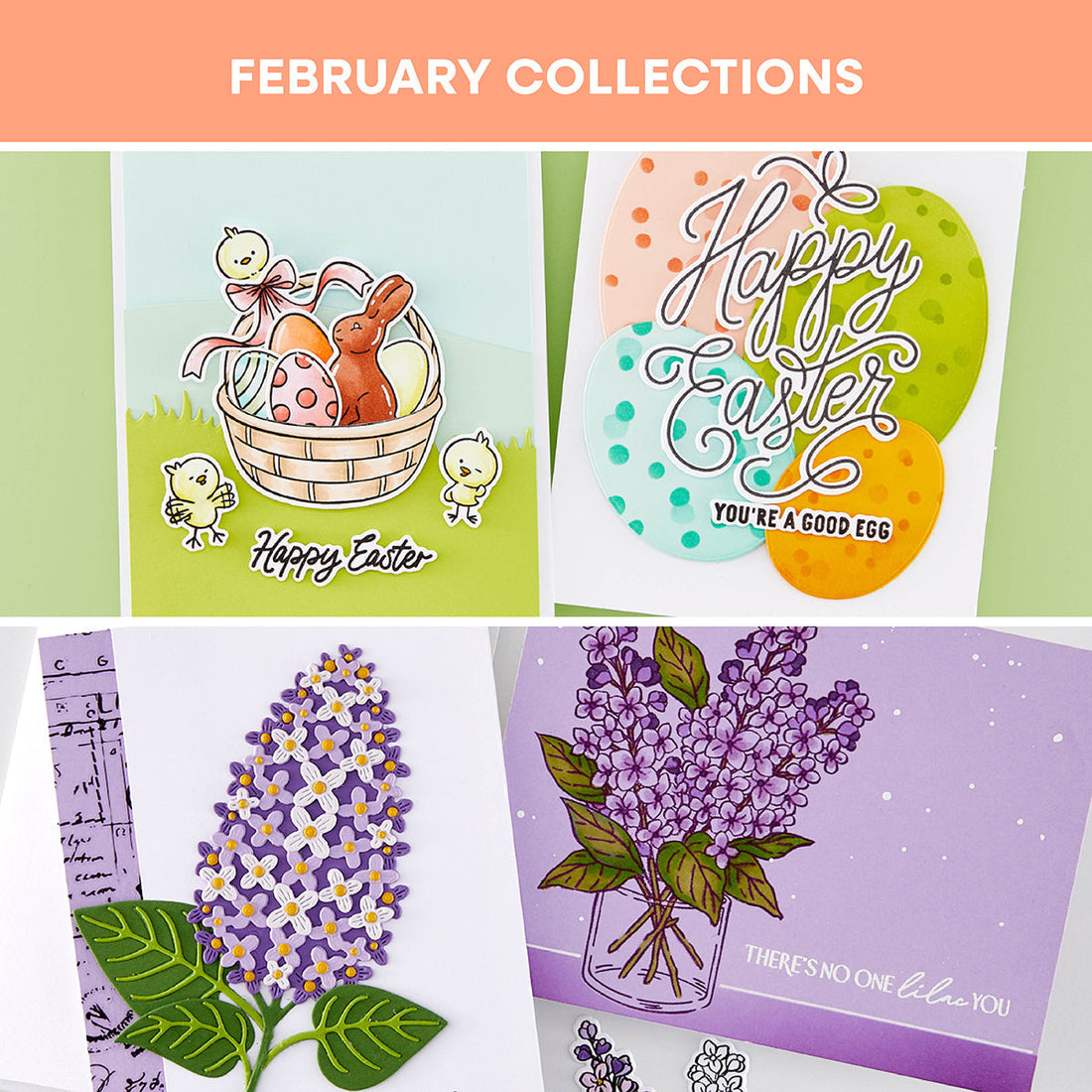 New February Collections: Eggstra Special & Spring Meadow