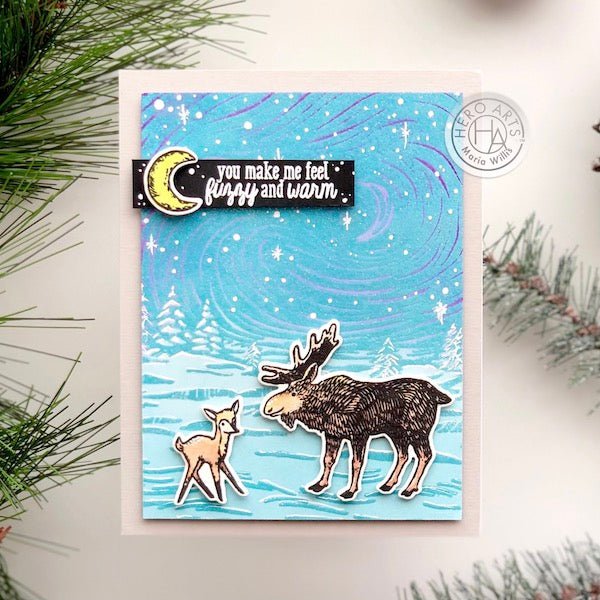 Fuzzy Winter Animals and an Easy White Wonderland Scene