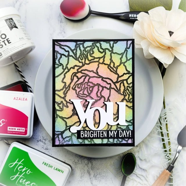 Glittery Stained Glass Technique