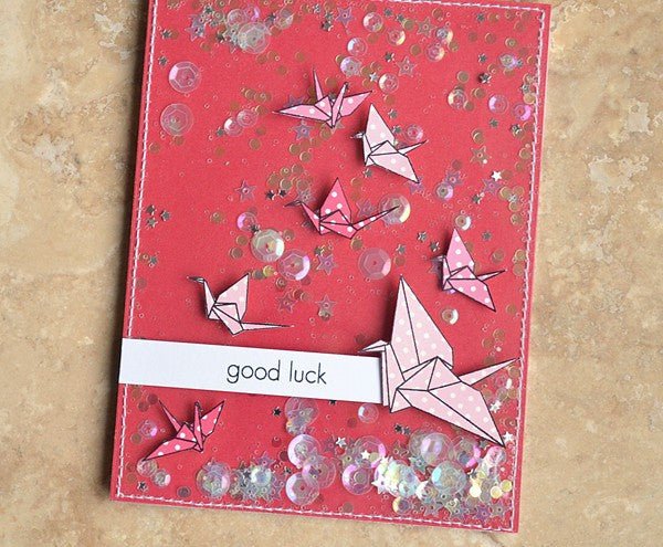 Good Luck Shaker Card
