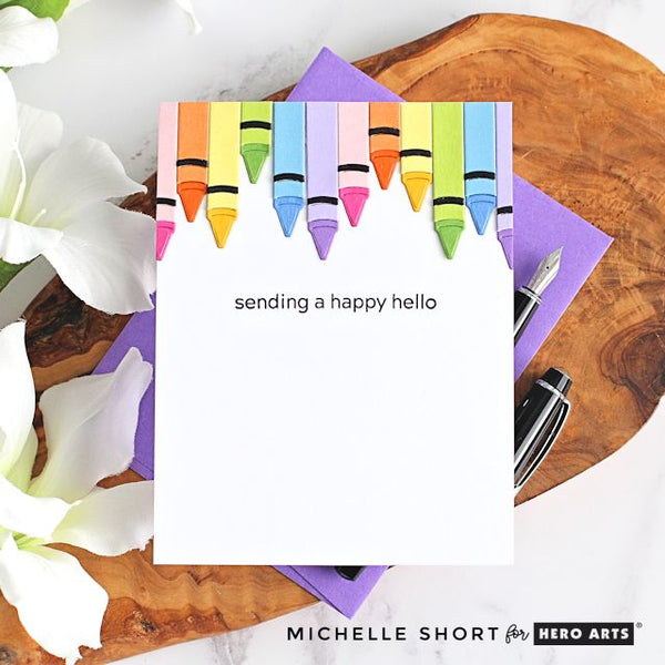 A Happy Rainbow of Crayons