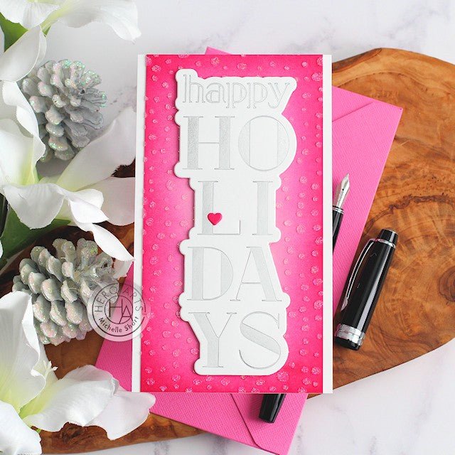 Happy Holidays Mini Slimline with Foiling