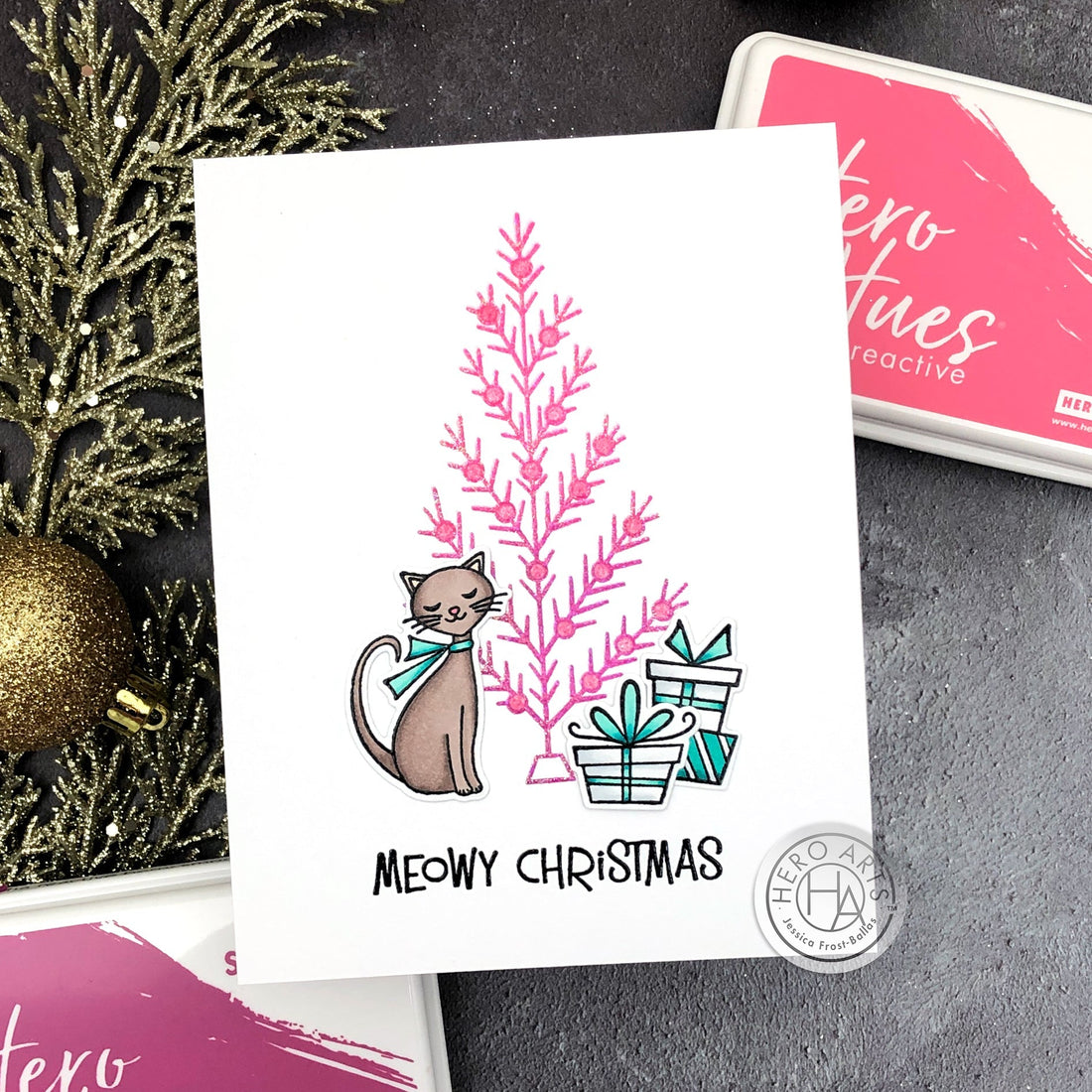 Heat Embossing with Reactive Inks