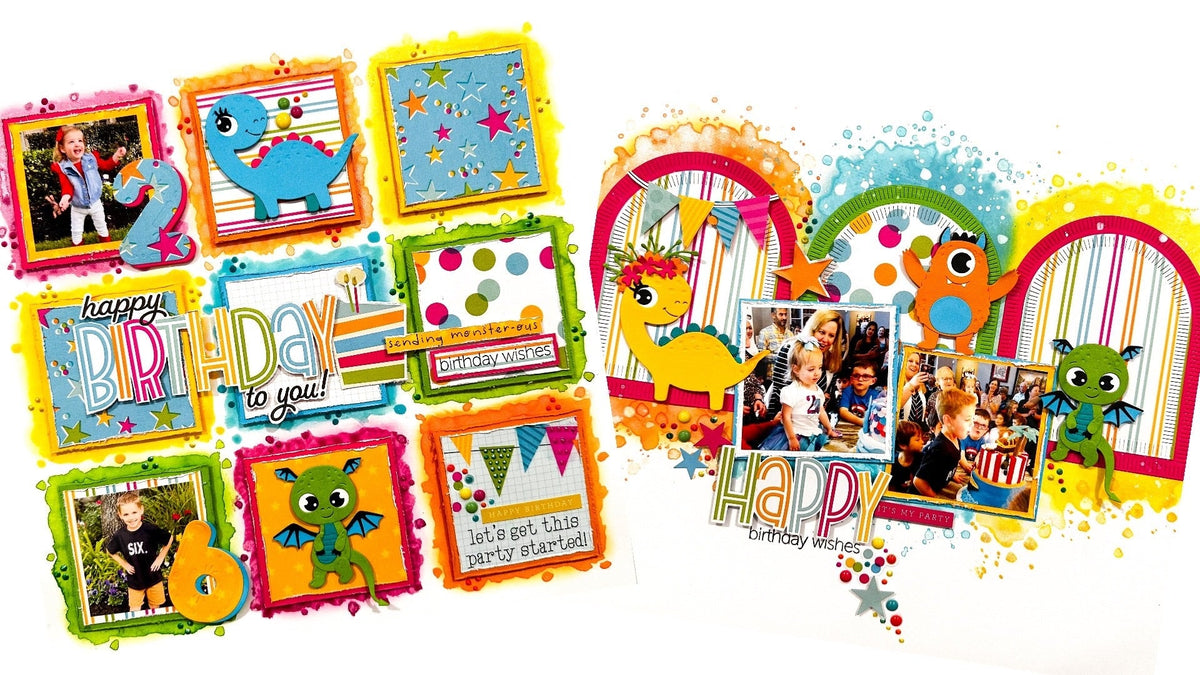 Monster Birthday Collection and the Simple Stories Birthday