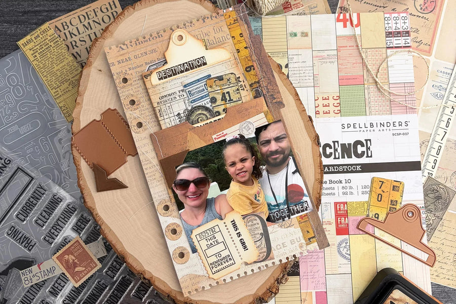 Interactive Scrapbook Layout Using the Turn the Page Collection by Esther Glas, SCSP-037, SCSE-054, SCSE-039, SCSR-016, E3D-186, STP-279, SDS-232, S2-473, S7-298, S7-295