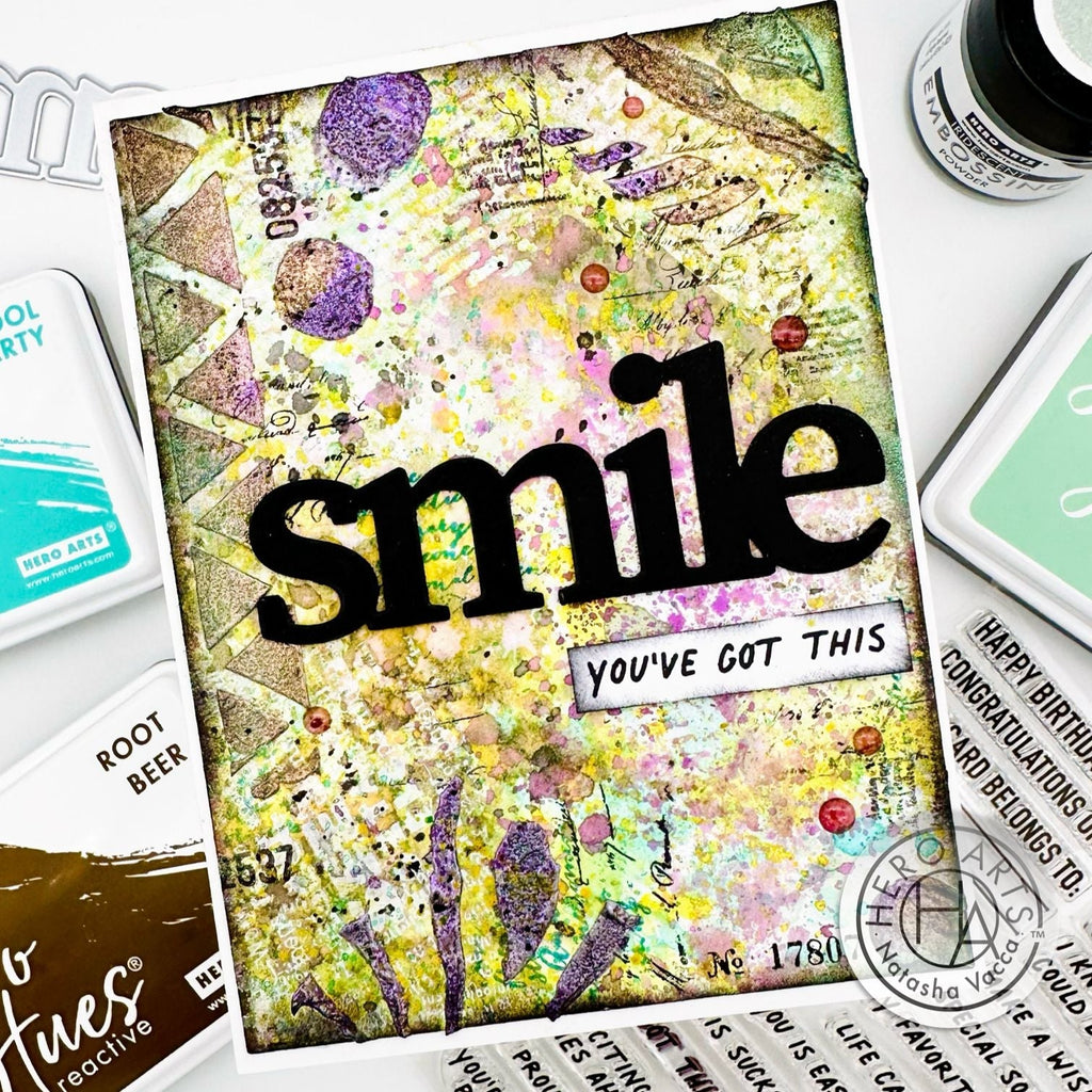 Iridescent Embossing Powder - Mixed Media Style