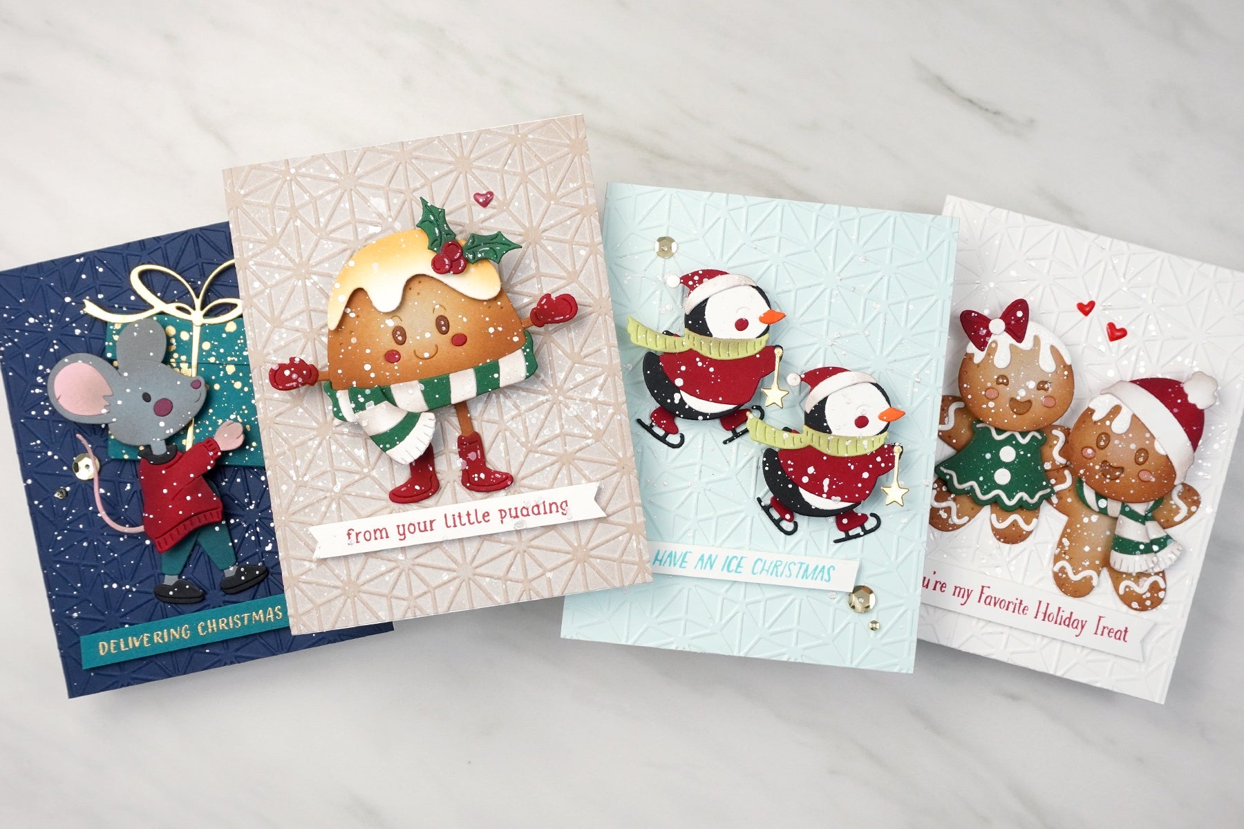 4 Groovy Interactive Cards featuring the Dancin’ Christmas Collection