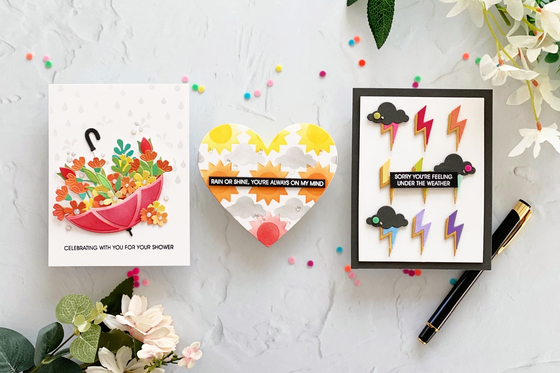Inspired by the Sentiments in the Showered with Love Collection by Joan Bardee