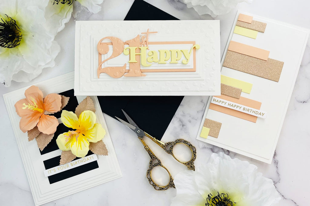 Card Ideas with Precision Layering Basics Collection by Joy Baldwin