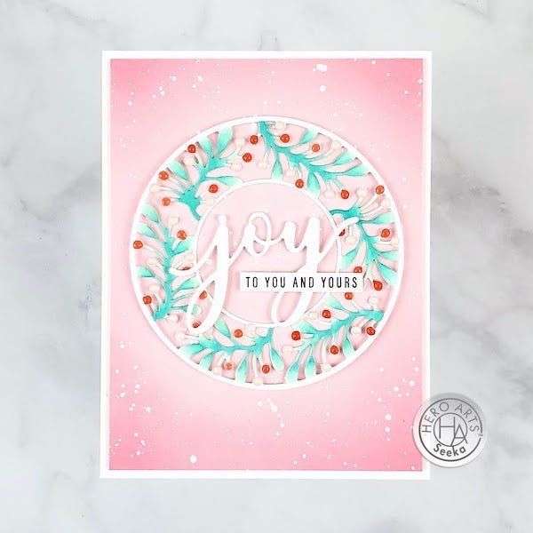 Joy To You And Yours Greenery Medallion