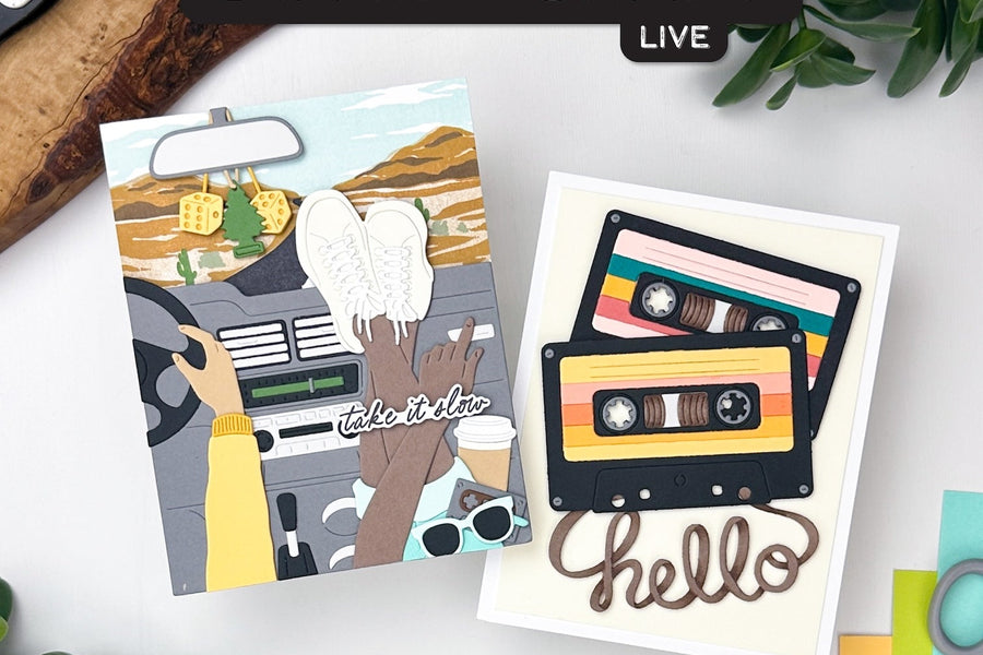 Join our Stamp & Craft LIVE featuring the July Hero Studio  Card Kit!