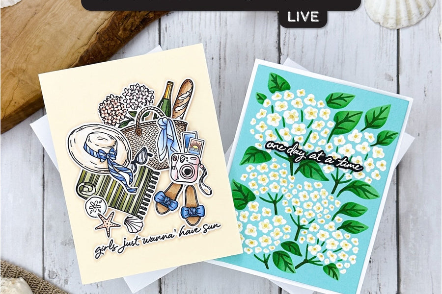 Join our Stamp & Craft LIVE featuring the June Hero Studio Card Kit!
