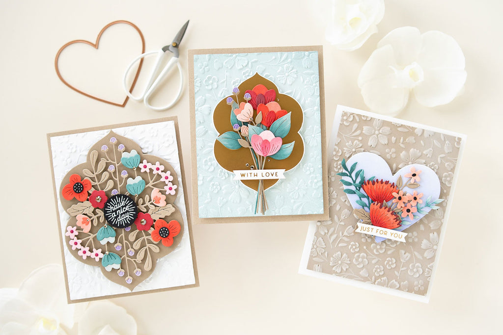Trio of Floral Reflection Collection Cards with Jung AhSang