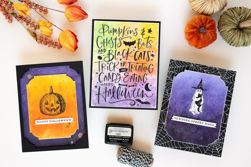 Betterpress Halloween: Watercolor Backgrounds