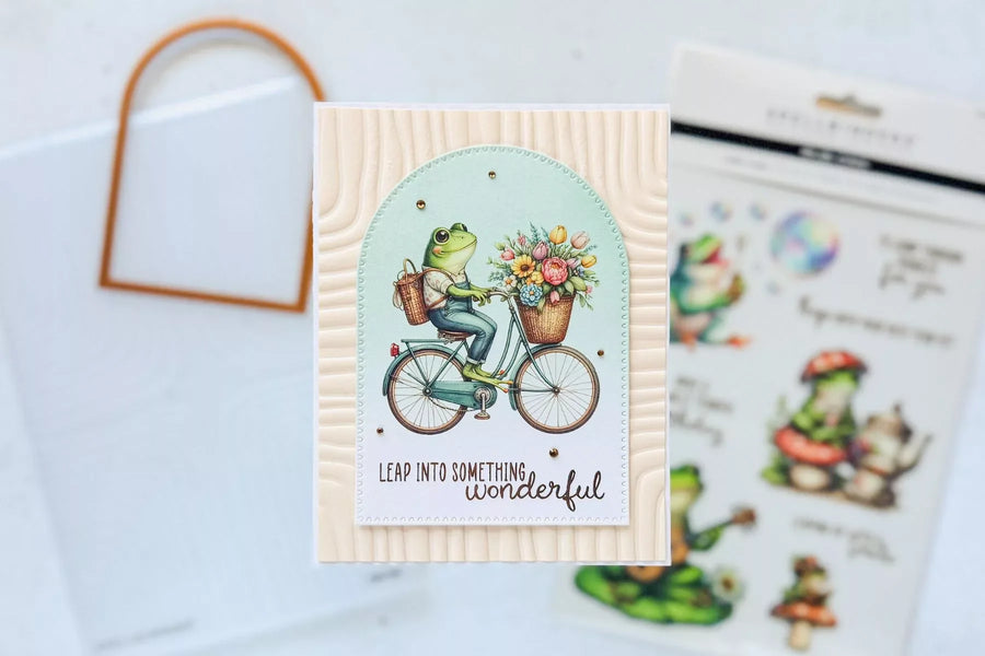 Step by Step Tutorial: Easy Card Making with Spellbinders Little Leaps Rub-Ons