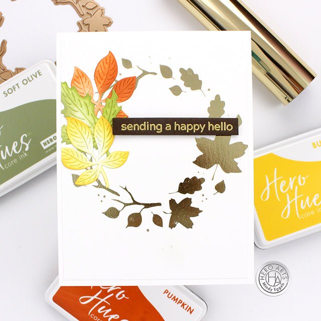 Leafy Branches Hot Foil Plate