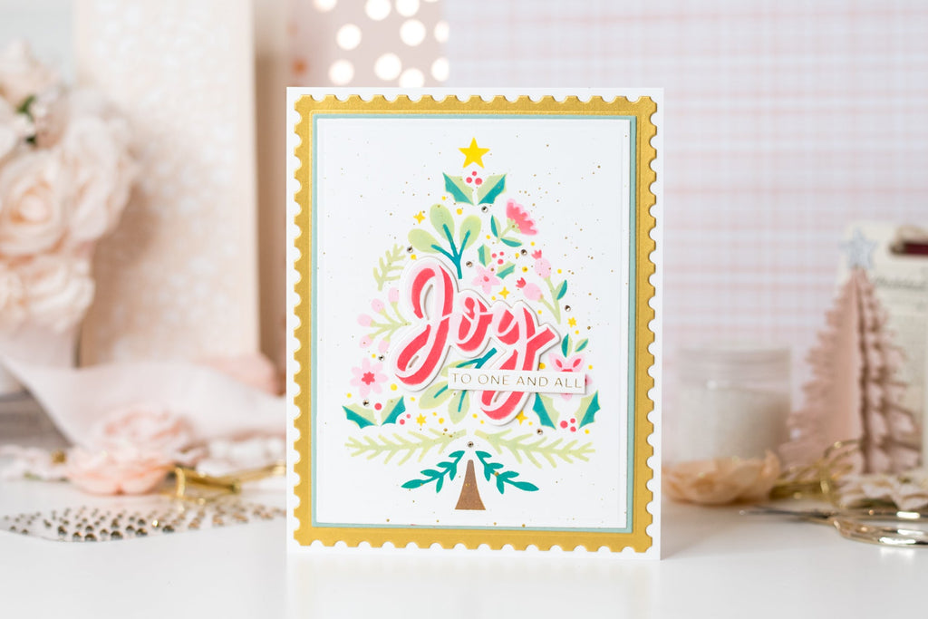 Layered Joy Tree Stencil How-To