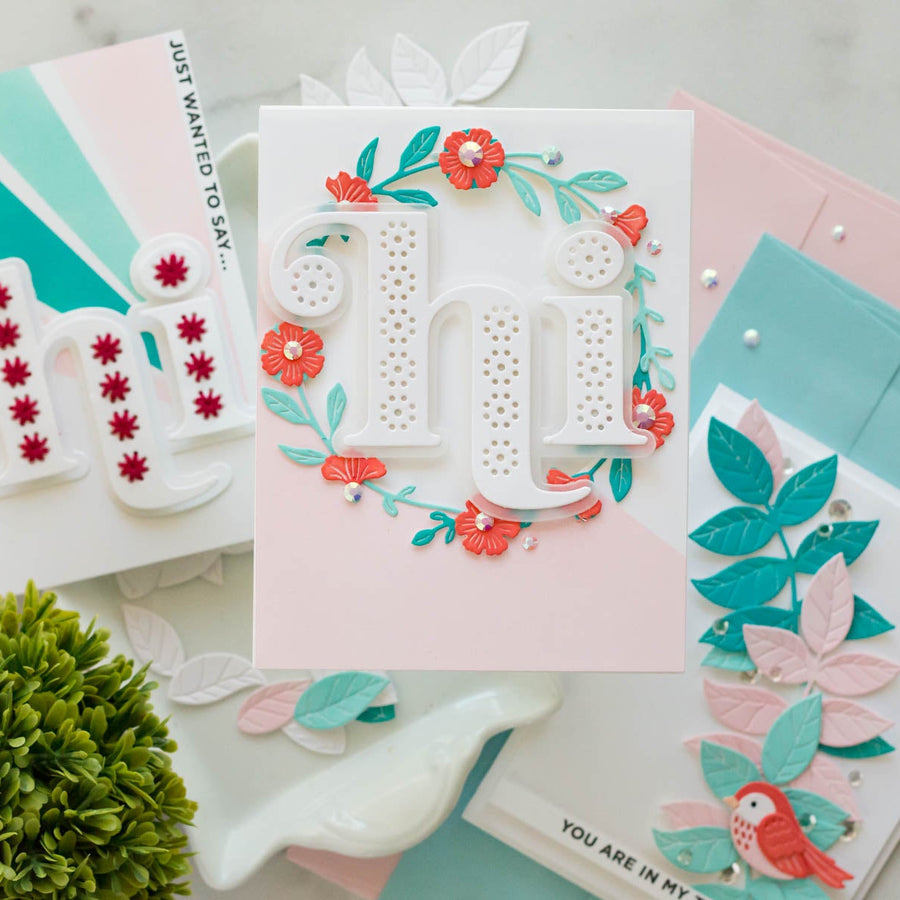 Just Wanted To Say Hi Cards with Marie Nicole Designs