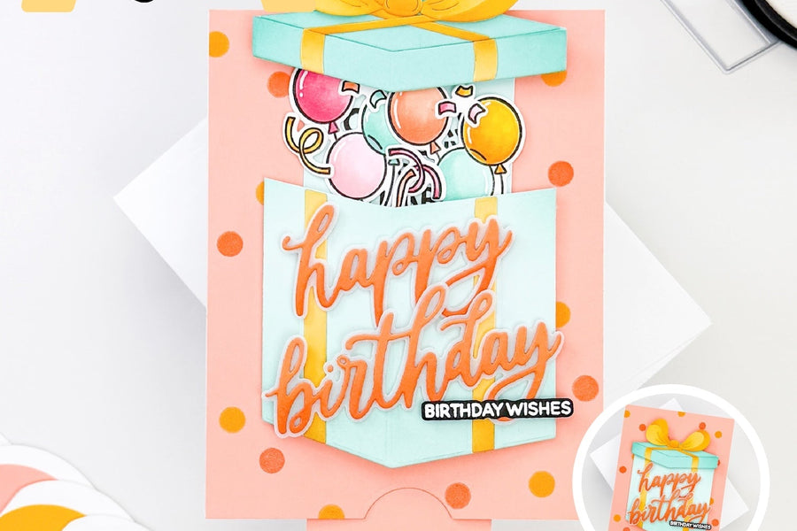 interactive present birthday card