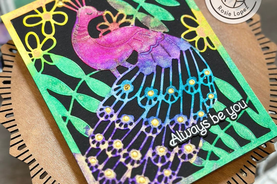 Metallic Spray Peacock