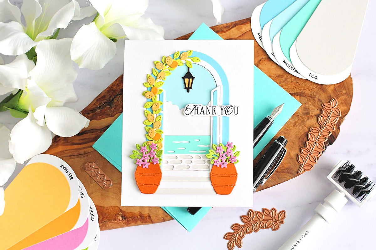 How To Layer Die Cuts To Create A Mediterranean Doorway