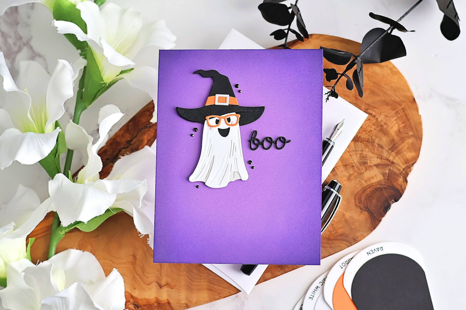 Step By Step Tutorial: Boo! - How To Create A Clean And Simple Halloween Card