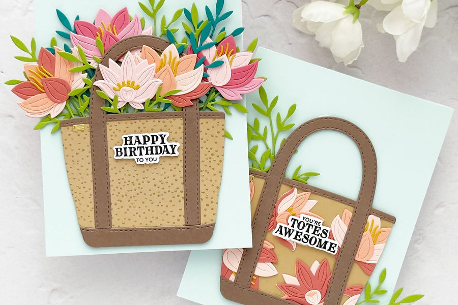 Mixing Collections for Two Tote-ally Beautiful Cards