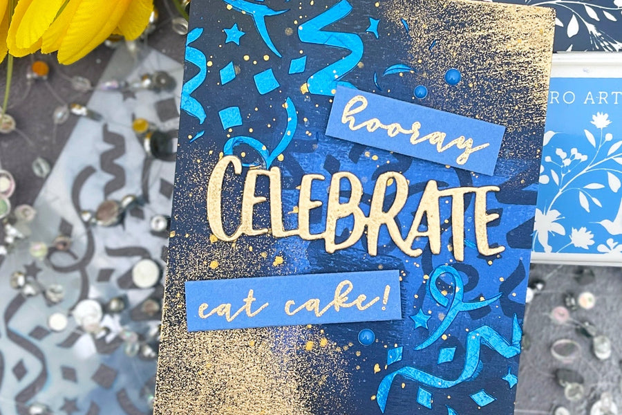 Mixed Media Experiments and a Card 'For The Guys'! - Hero Arts