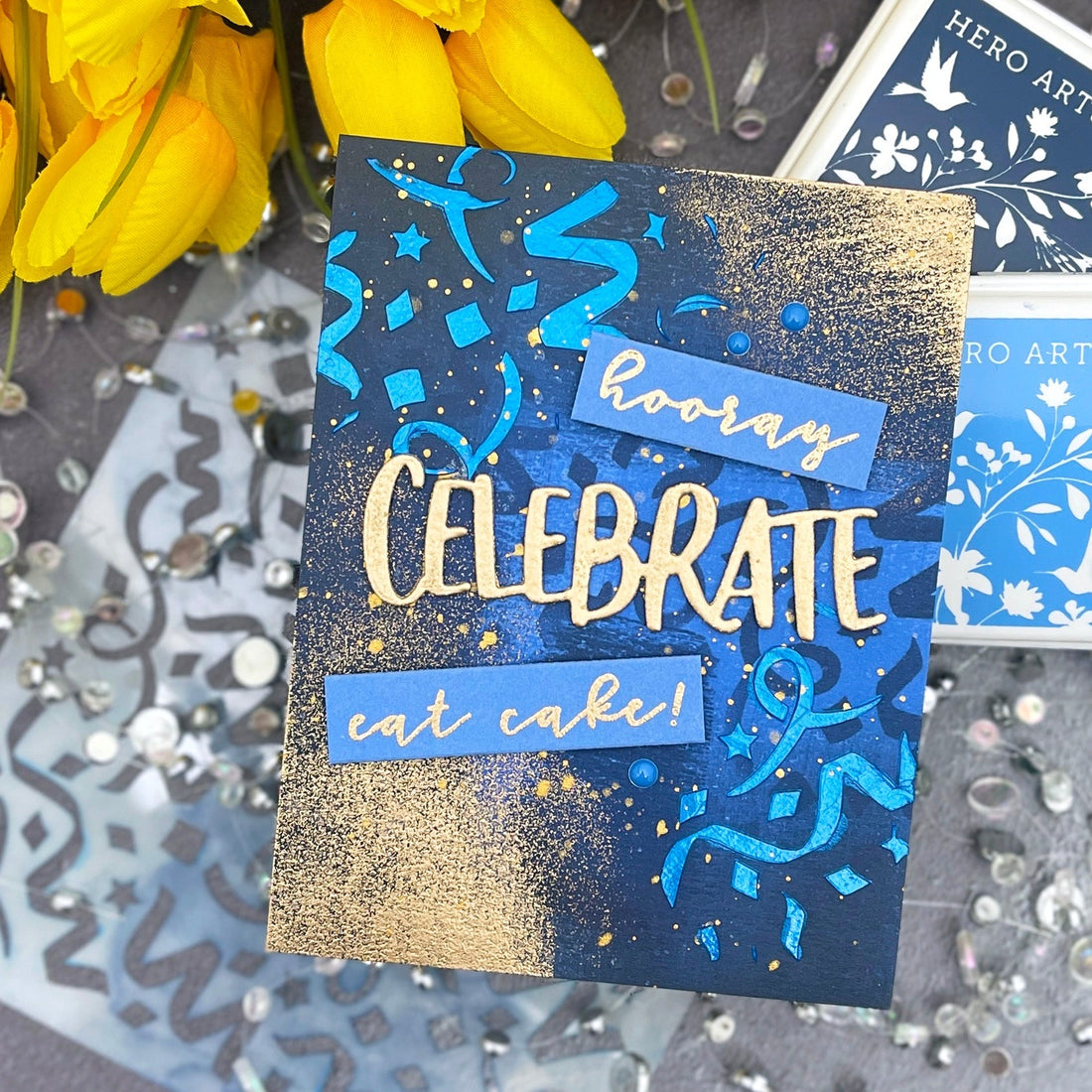 Mixed Media Experiments and a Card 'For The Guys'!