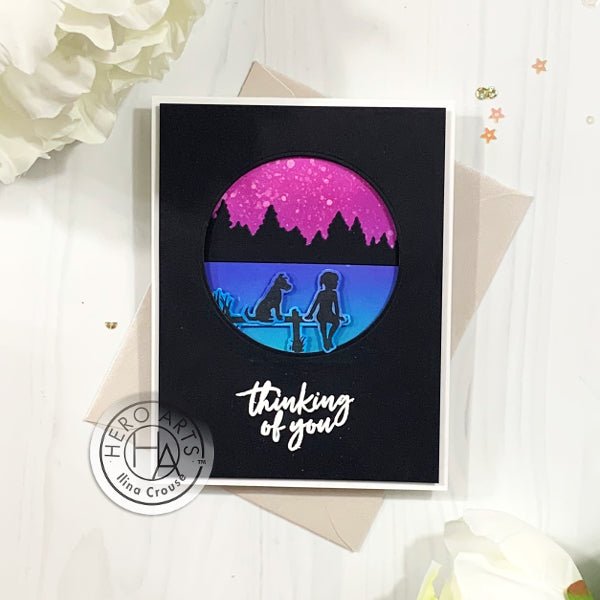 Night Scene with Reactive Inks