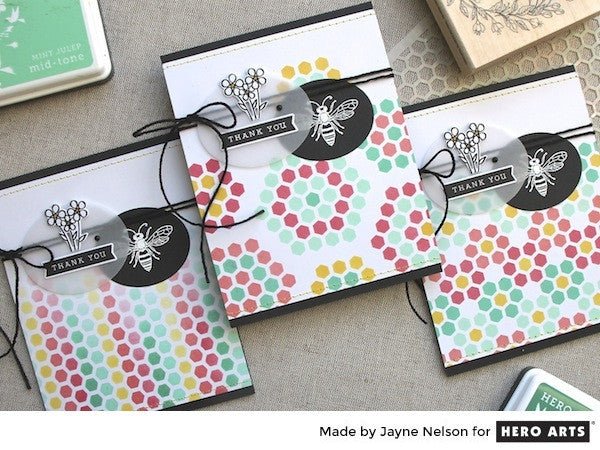 Patterned Backgrounds with the Honeycomb Stencil