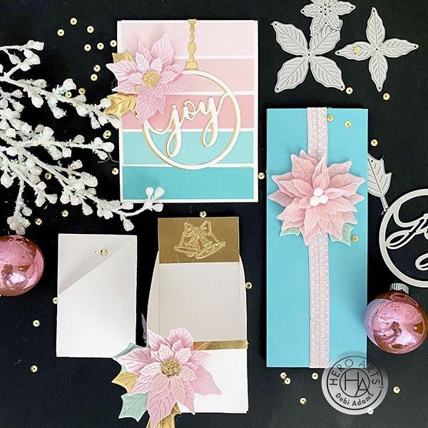 Pretty in Pink: Using Paper Layering Poinsettia for the Holidays