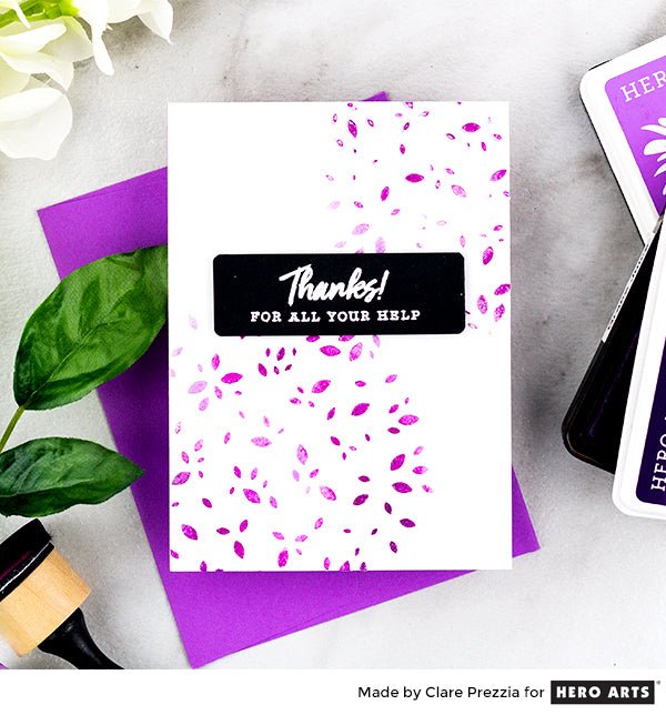 Quick Stenciled Cards