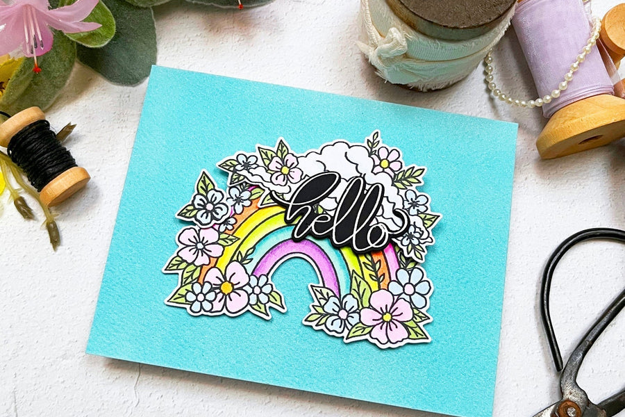 Rainbow & Glitter: Make Your Own Glitter Cardstock
