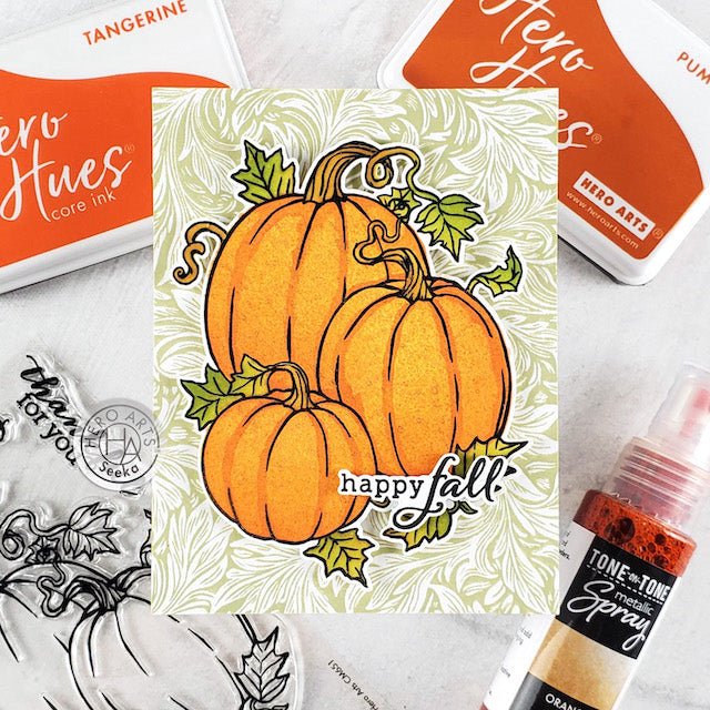 Shimmery Fall Pumpkins