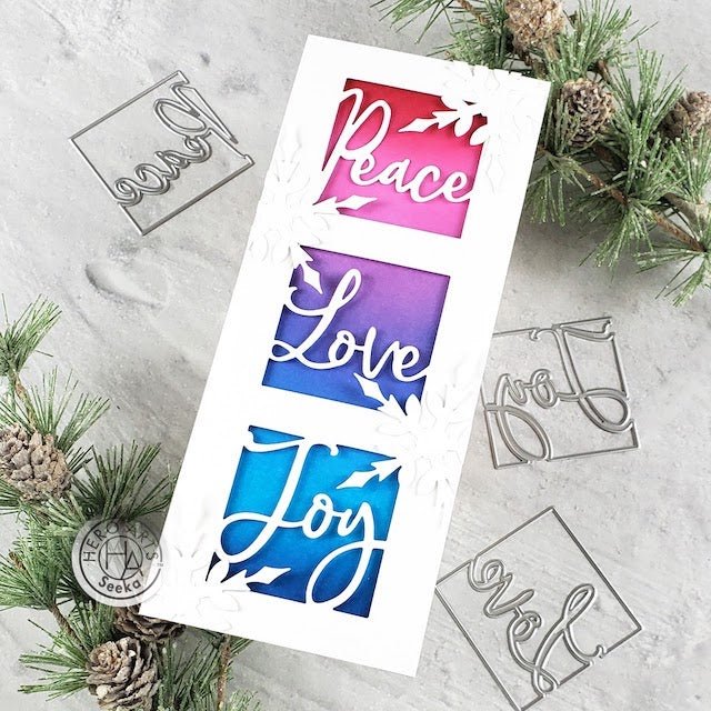 Slimline Peace, Love & Joy