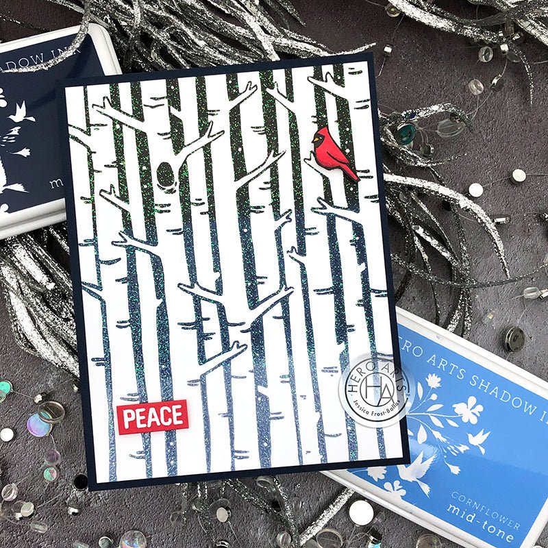 Sparkly Colored Heat-Embossing