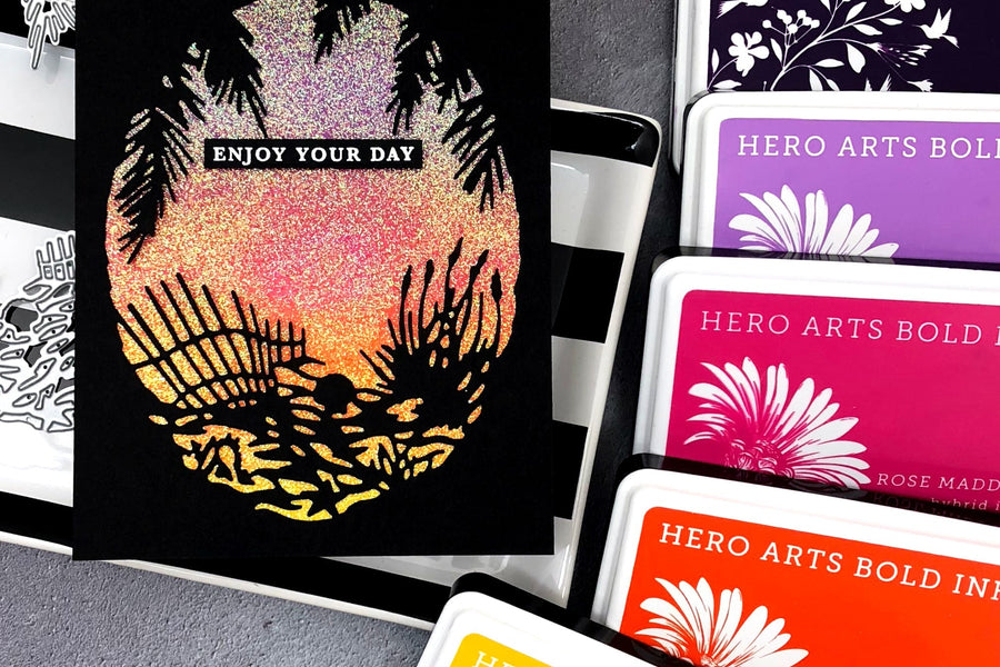 Sparkly Heat Embossing