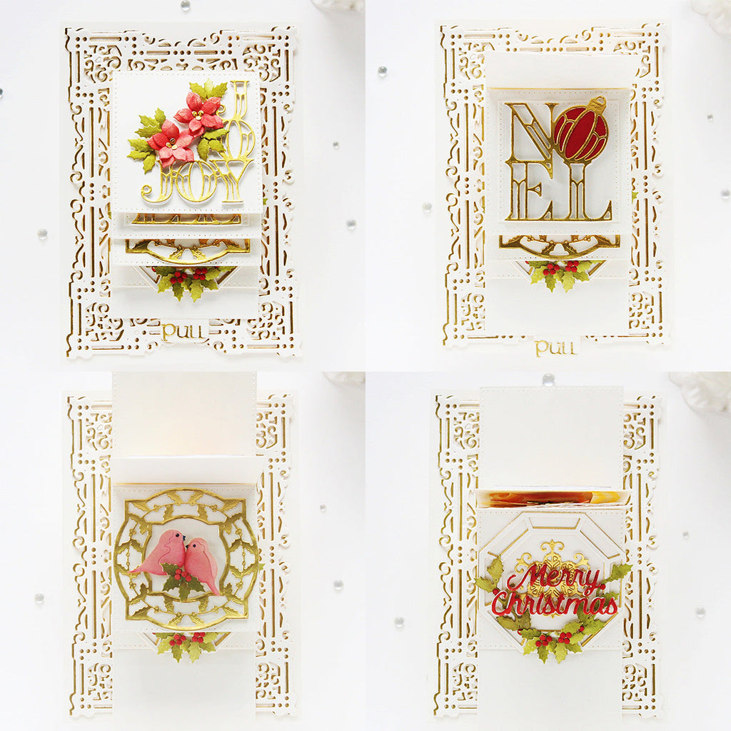 Christmas Cascade Collection by Becca Feeken – Kinetic Card with Hussena