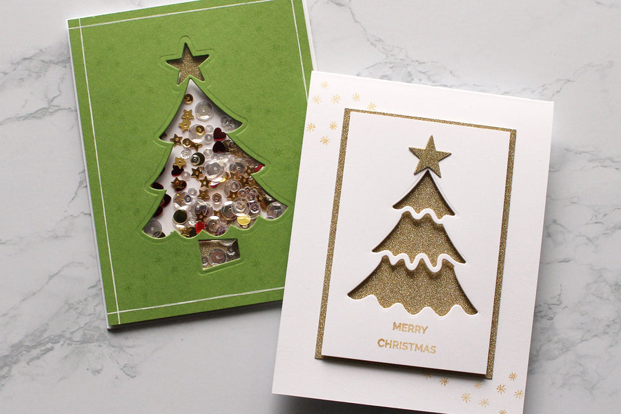 Die D-Lites Holiday Inspiration | Christmas Tree Cards with Kimberly Crawford