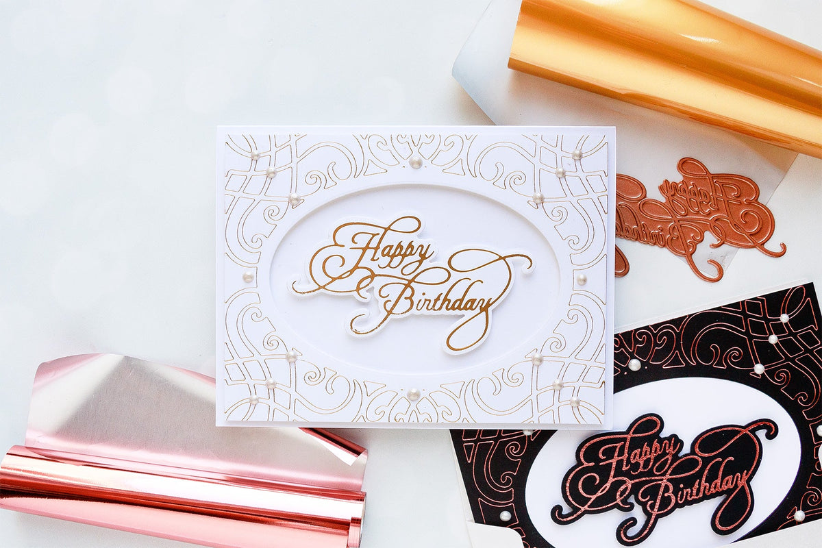 Glimmer Hot Foil System | Birthday Hot Foil Card. Video